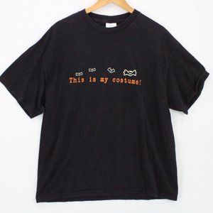 Vintage Tennessee River Shirt Mens Black Short Sleeve Halloween Graphic Logo XL